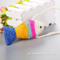 Sisal Fish Cat Scratch mit Lanyard -Katzenspielzeug